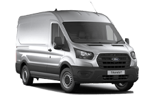 Silver Ford Transit Long Wheelbase